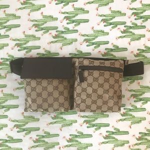 Authentic Gucci Waist Bag GG Canvas